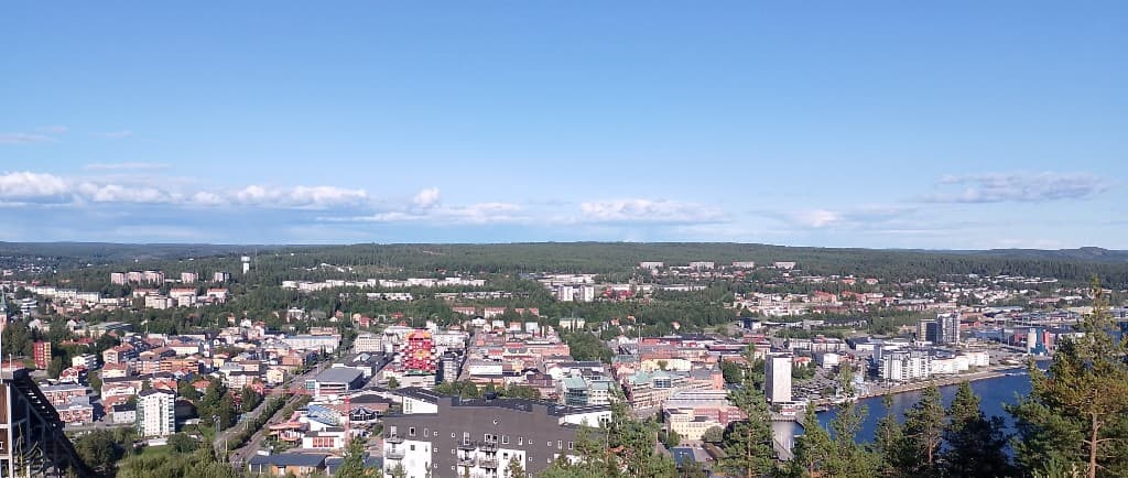 Vy över Örnsköldsvik